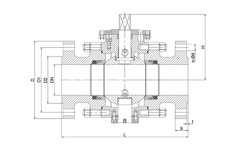 Кран шаровой металл по металлу SK41-M's Drawing